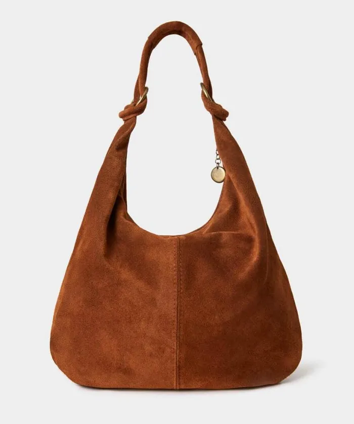 Joe Browns Accessories and Jewellery Women Easy Street Hobo Suede Bag Tan