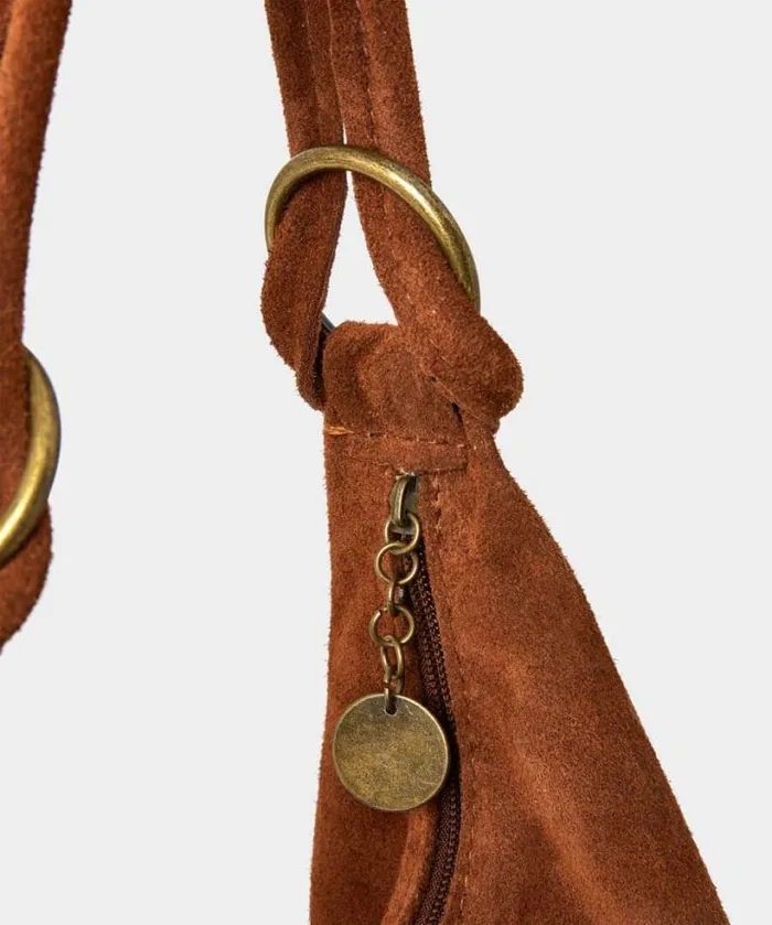 Joe Browns Accessories and Jewellery Women Easy Street Hobo Suede Bag Tan