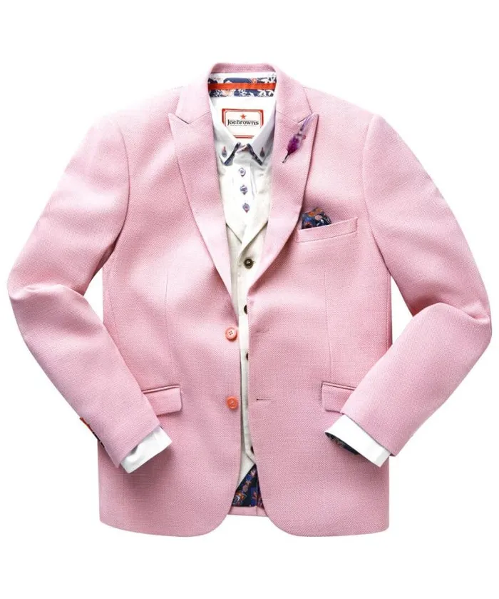 Joe Browns Coats and Jackets Men Charming Summer Blazer Pink Joe Browns Coats and Jackets Men Charming Summer Blazer Pink