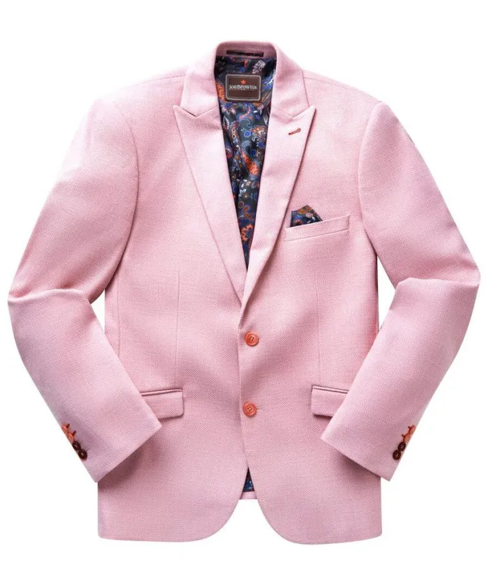 Joe Browns Coats and Jackets Men Charming Summer Blazer Pink Joe Browns Coats and Jackets Men Charming Summer Blazer Pink