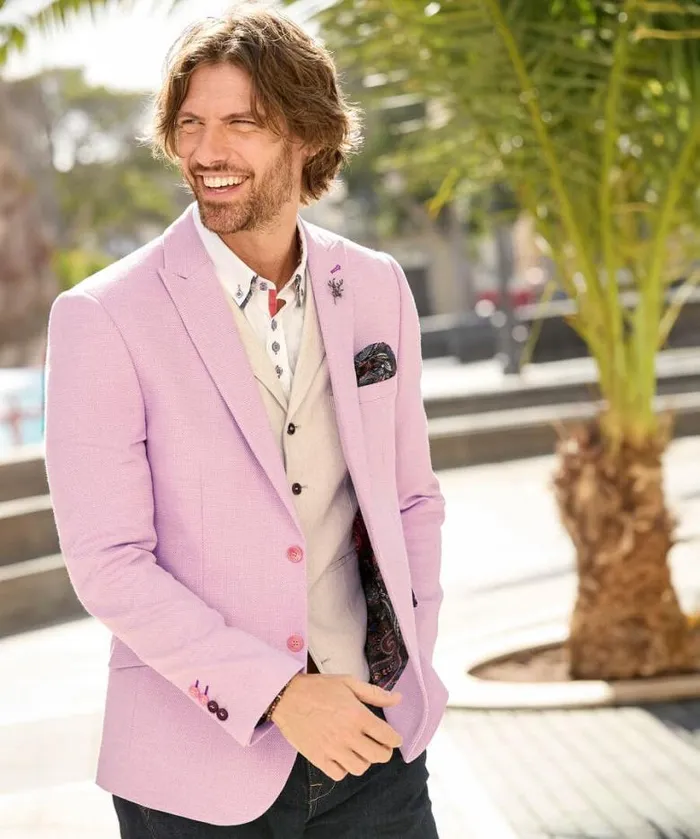 Joe Browns Coats and Jackets Men Charming Summer Blazer Pink Joe Browns Coats and Jackets Men Charming Summer Blazer Pink