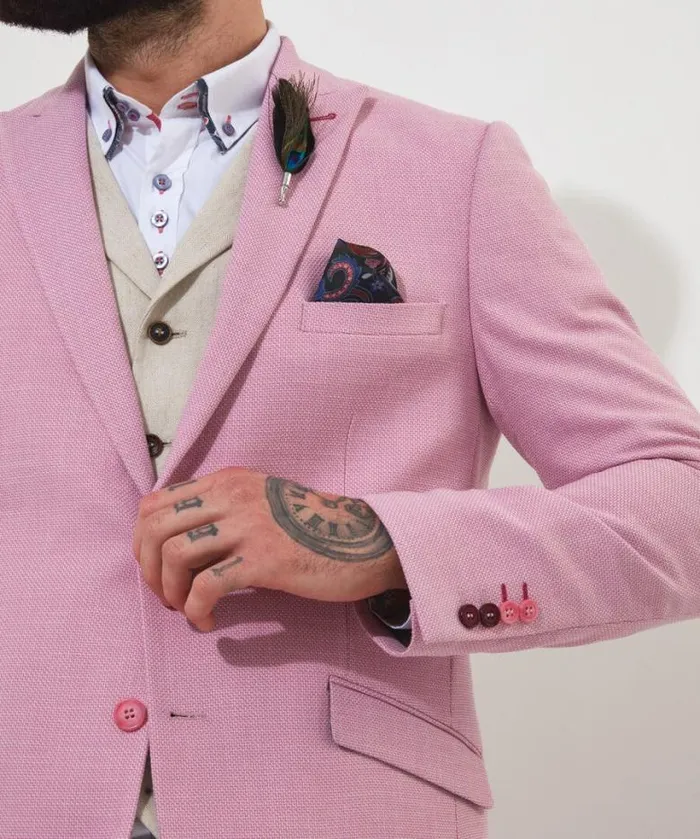 Joe Browns Coats and Jackets Men Charming Summer Blazer Pink Joe Browns Coats and Jackets Men Charming Summer Blazer Pink