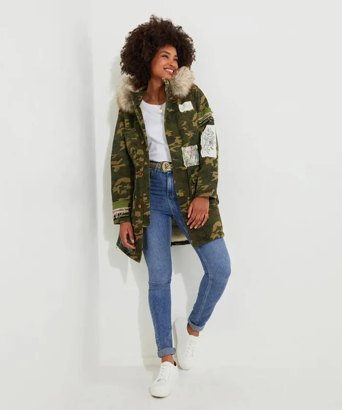 Joe Browns Coats and Jackets Women Joe039s Unique Boutique Parka Green Joe Browns Coats and Jackets Women Joe039s Unique Boutique Parka Green