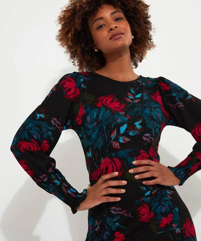 Joe Browns Dresses Women Larissa Floral Jersey Dress Black Joe Browns Dresses Women Larissa Floral Jersey Dress Black