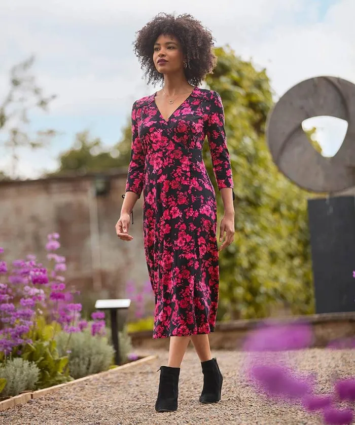 Joe Browns Dresses Women Pop Of Colour Jersey Dress Black