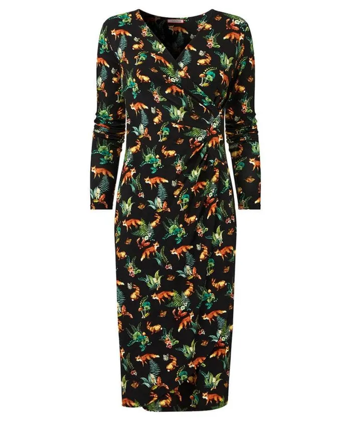 Joe Browns Dresses Women Woodland Wonder Jersey Dress Black Joe Browns Dresses Women Woodland Wonder Jersey Dress Black