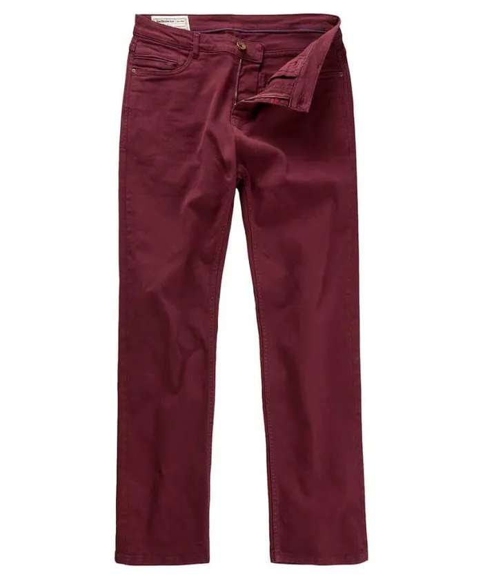 Joe Browns Jeans and Trousers Men Right Track Jeans Burgundy Joe Browns Jeans and Trousers Men Right Track Jeans Burgundy