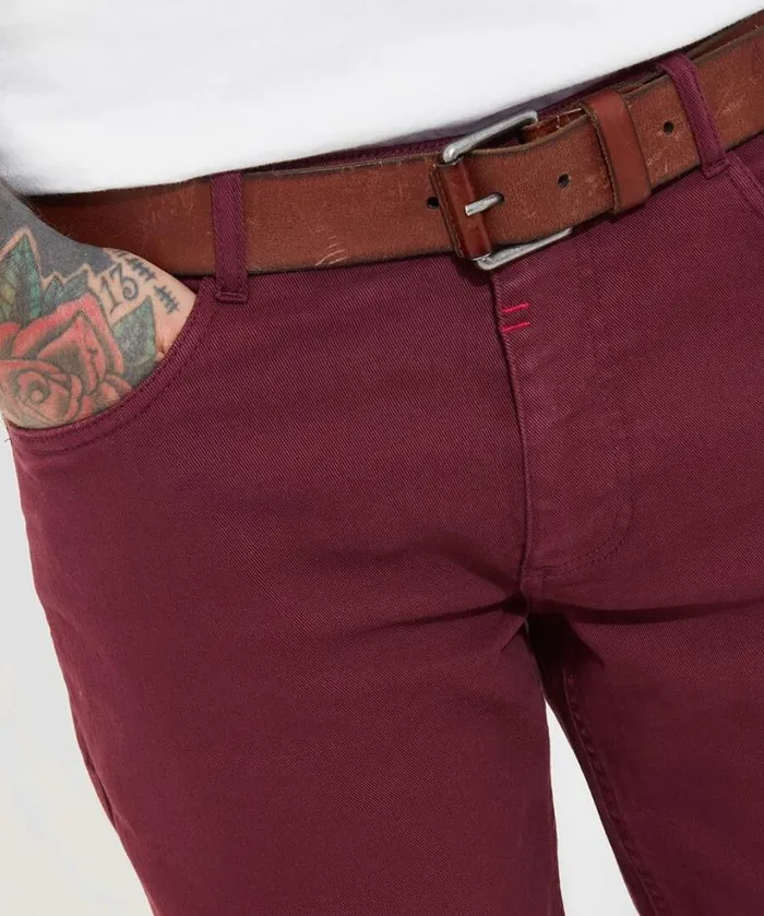 Joe Browns Jeans and Trousers Men Right Track Jeans Burgundy Joe Browns Jeans and Trousers Men Right Track Jeans Burgundy