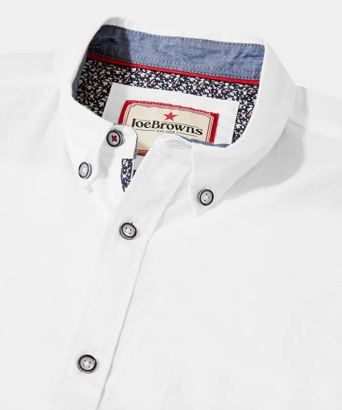 Joe Browns Shirts Men White Oxford Shirt White Joe Browns Shirts Men White Oxford Shirt White