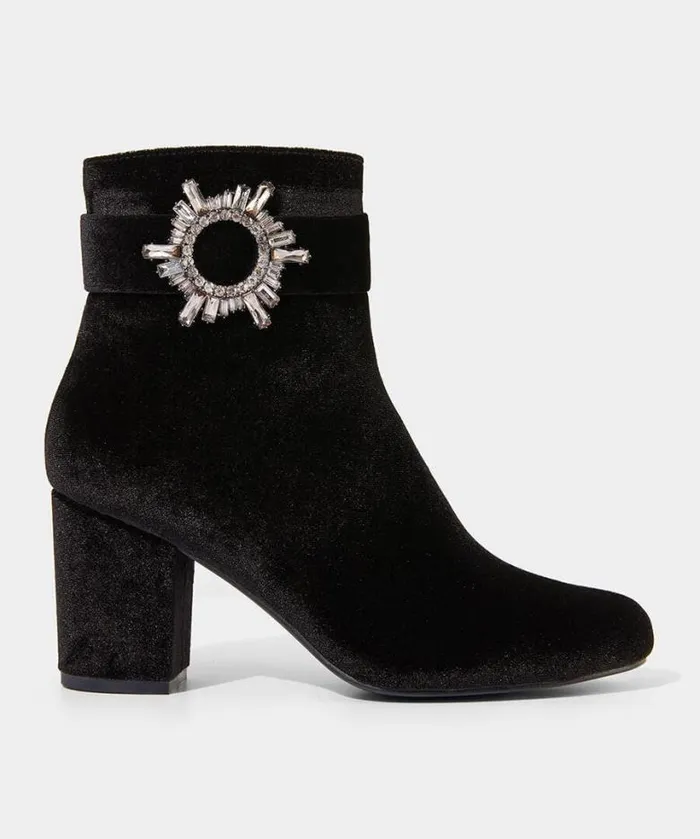 Joe Browns Shoes Sandals and Boots Women The Night Is Yours Velvet Boots Black Joe Browns Shoes Sandals and Boots Women The Night Is Yours Velvet Boots Black