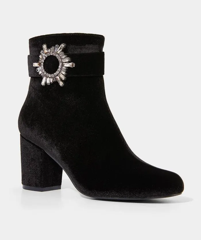 Joe Browns Shoes Sandals and Boots Women The Night Is Yours Velvet Boots Black Joe Browns Shoes Sandals and Boots Women The Night Is Yours Velvet Boots Black