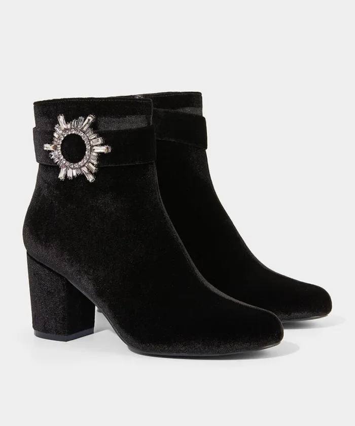 Joe Browns Shoes Sandals and Boots Women The Night Is Yours Velvet Boots Black Joe Browns Shoes Sandals and Boots Women The Night Is Yours Velvet Boots Black