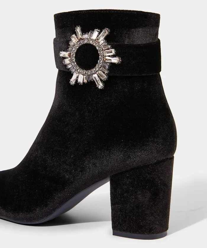 Joe Browns Shoes Sandals and Boots Women The Night Is Yours Velvet Boots Black Joe Browns Shoes Sandals and Boots Women The Night Is Yours Velvet Boots Black