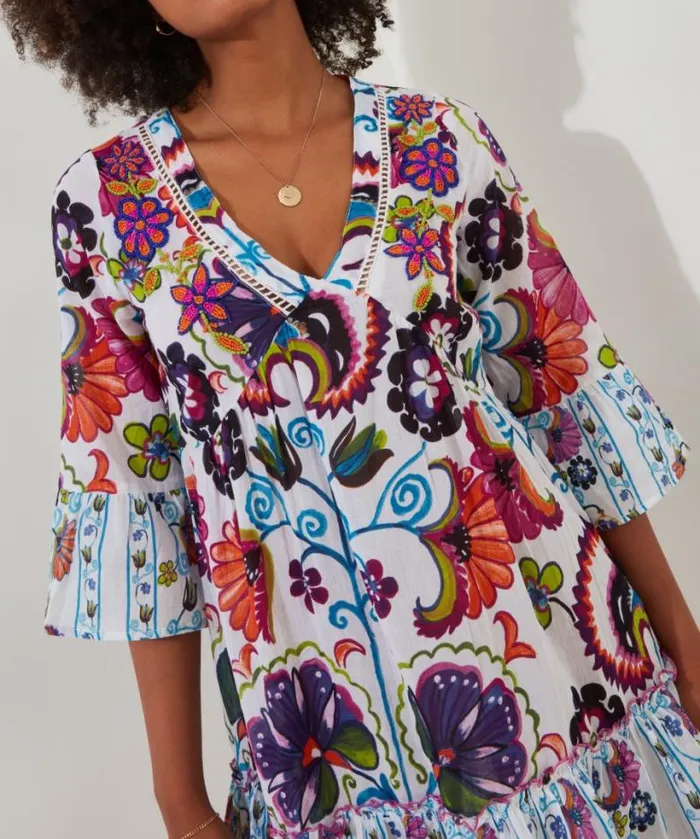 Joe Browns Tops Tunics and Blouses Women Bold And Beautiful Beaded Tunic Multi Joe Browns Tops Tunics and Blouses Women Bold And Beautiful Beaded Tunic Multi