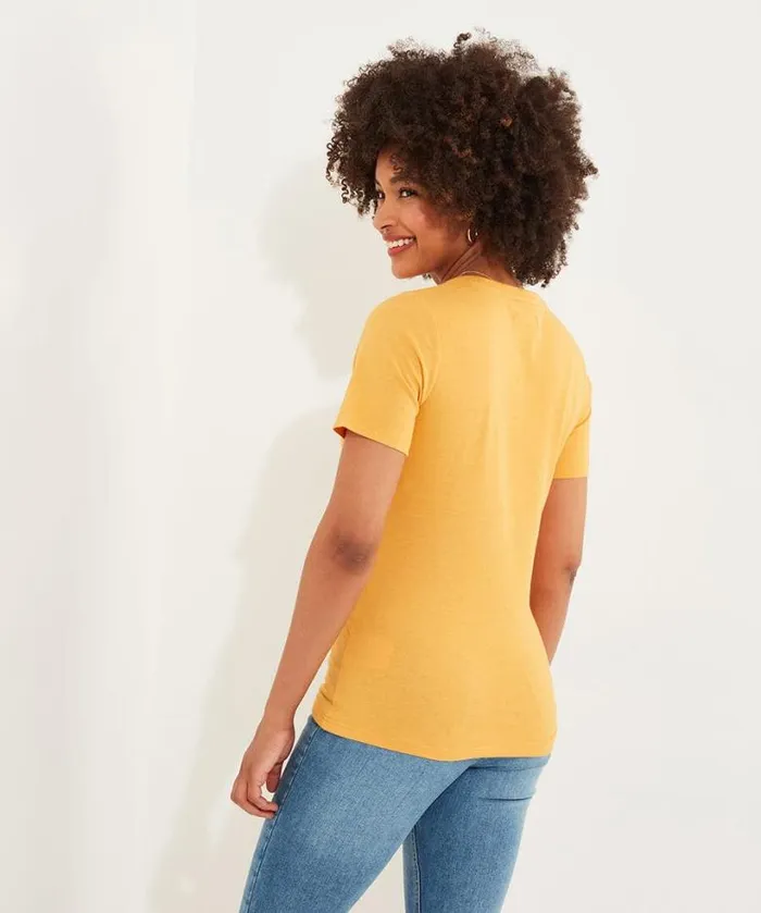 Joe Browns Tops Tunics and Blouses Women Foxy TShirt Ochre Joe Browns Tops Tunics and Blouses Women Foxy TShirt Ochre