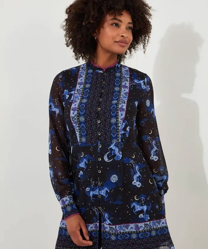 Joe Browns Tops Tunics and Blouses Women Mystical Magic Tunic Dress Black