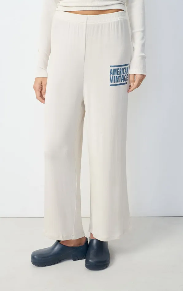 Joggers Azyro Cream Women American Vintage Joggers and Leggings