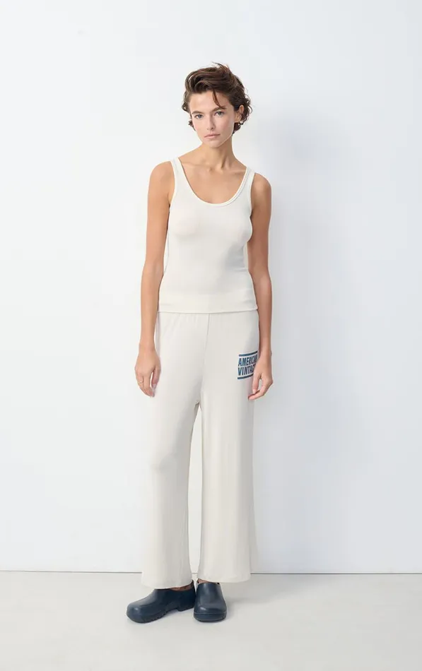 Joggers Azyro Cream Women American Vintage Joggers and Leggings Joggers Azyro Cream Women American Vintage Joggers and Leggings