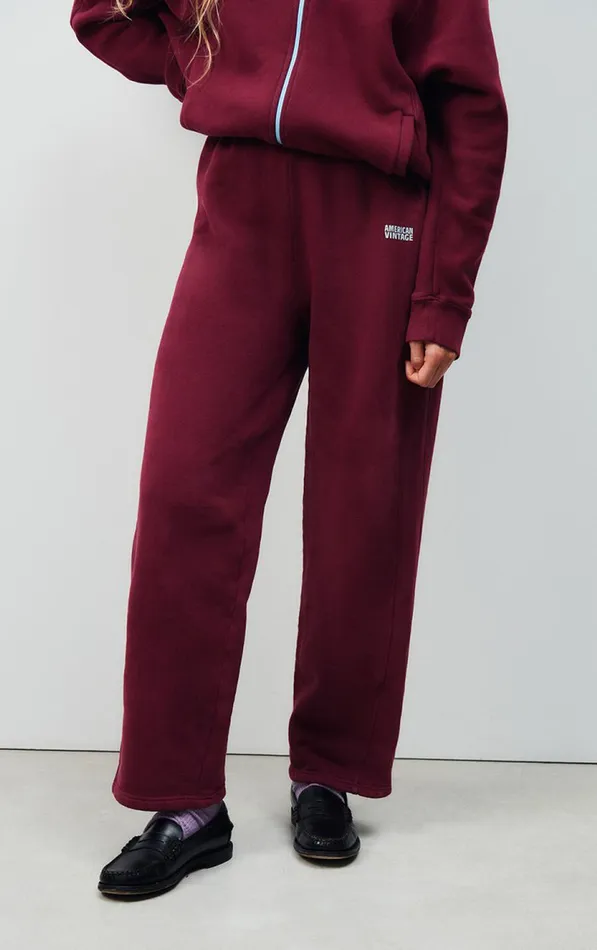 Joggers Izubird Vintage Burgundy Women American Vintage Joggers and Leggings