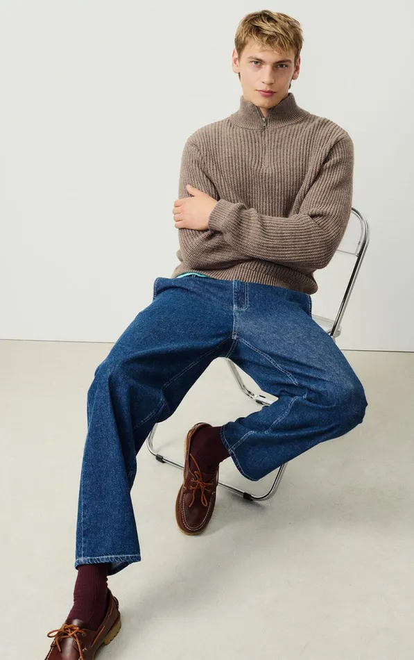 Jumper Crashway Mole Melange Men American Vintage Jumpers and Cardigans Jumper Crashway Mole Melange Men American Vintage Jumpers and Cardigans