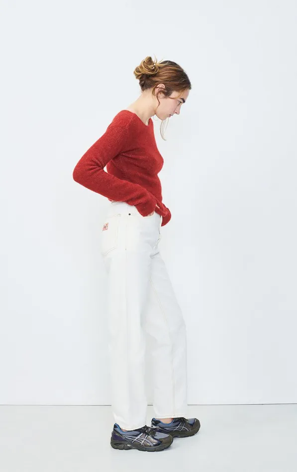 Jumper East Melange Burgundy Women American Vintage Jumpers and Cardigans
