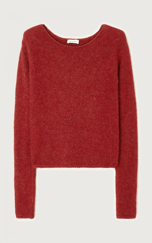 Jumper East Melange Burgundy Women American Vintage Jumpers and Cardigans