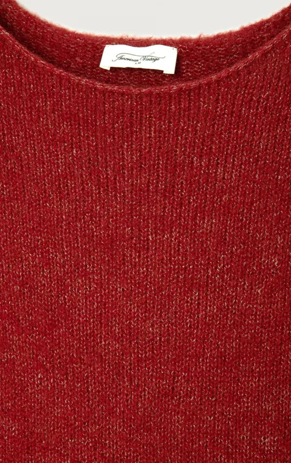 Jumper East Melange Burgundy Women American Vintage Jumpers and Cardigans