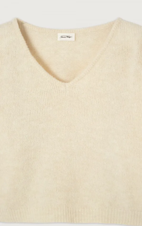 Jumper East Melange Pearl Women American Vintage Jumpers and Cardigans Jumper East Melange Pearl Women American Vintage Jumpers and Cardigans