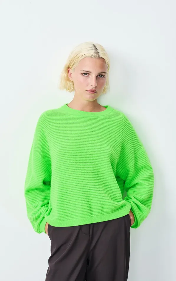 Jumper Raxow Flashy Green Women American Vintage Jumpers and Cardigans