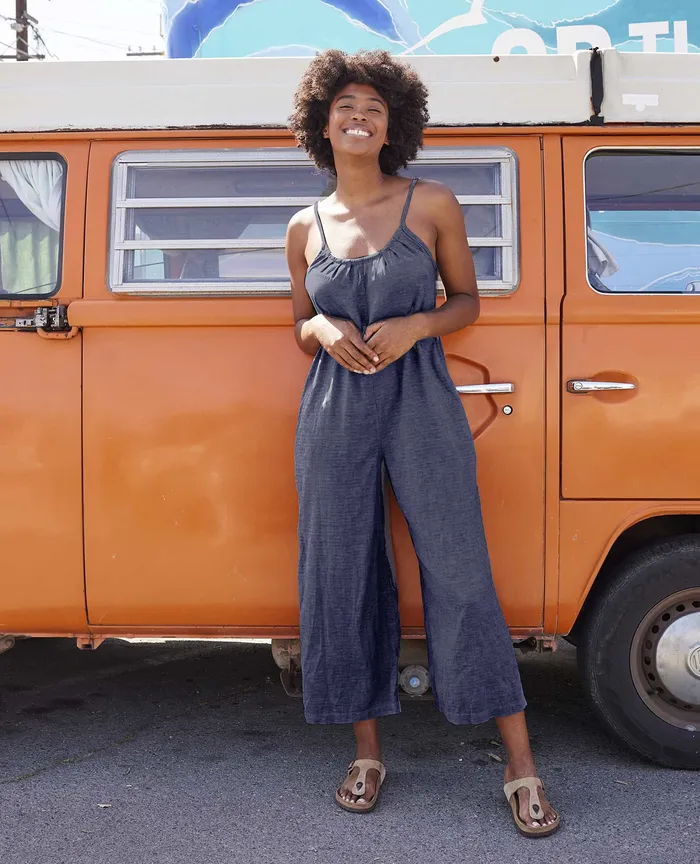 Jumpsuits and Overalls Taj Hemp Strappy Jumpsuit True Navy ToadandCo Women8217s Jumpsuits and Overalls Taj Hemp Strappy Jumpsuit True Navy ToadandCo Women8217s