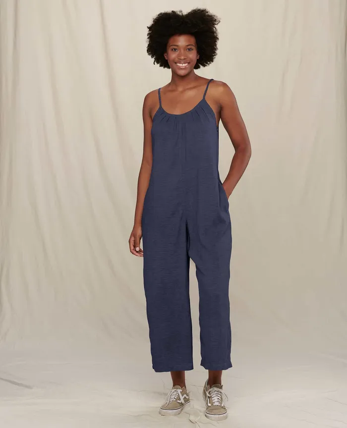 Jumpsuits and Overalls Taj Hemp Strappy Jumpsuit True Navy ToadandCo Women8217s