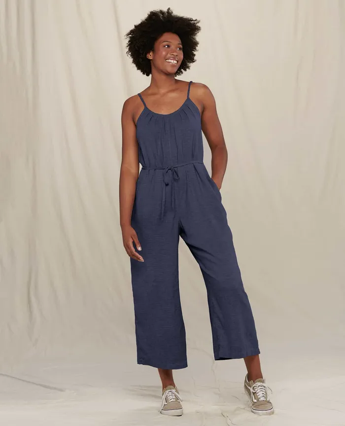 Jumpsuits and Overalls Taj Hemp Strappy Jumpsuit True Navy ToadandCo Women8217s