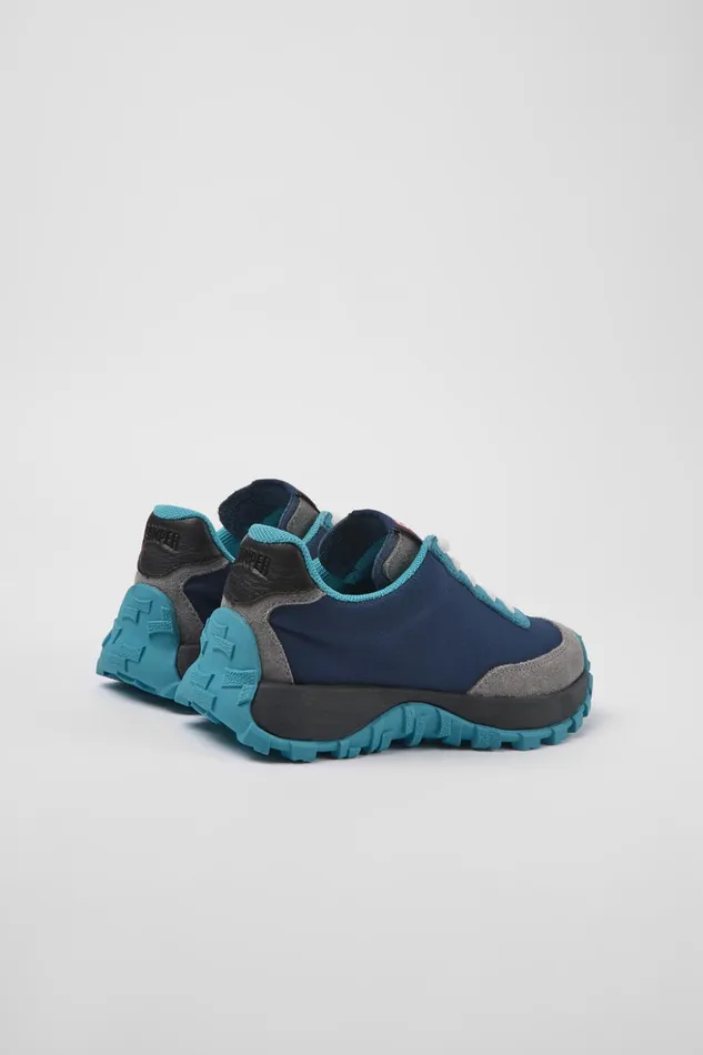 Kids Drift Trail Blue Textile And Leather Sneakers For Kids Camper Sneakers