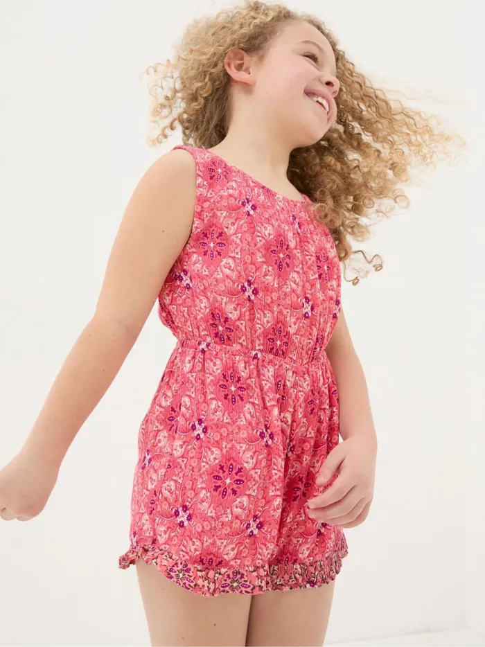 Kids Jumpsuits and Playsuits Fat Face Amelia Geo Print Pink Print Playsuit Kids Jumpsuits and Playsuits Fat Face Amelia Geo Print Pink Print Playsuit