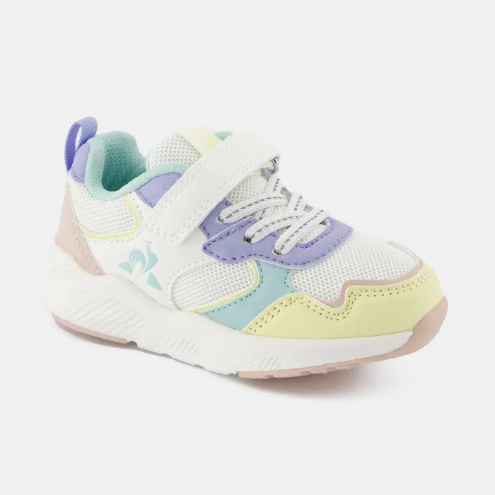 Kids Le Coq Sportif Baby And Toddler CHAUSSURES Bb Shoes LCS RUNNER GIRL INF Kids Optical Whitepink