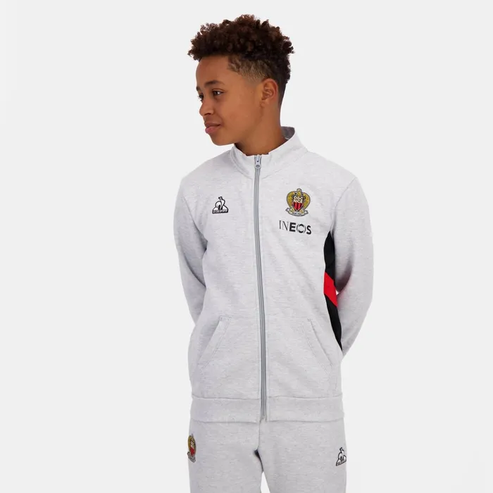 Kids Le Coq Sportif Sweatshirts And Hoodies OGC Nice ZipUp Sweatshirtshirt Kids