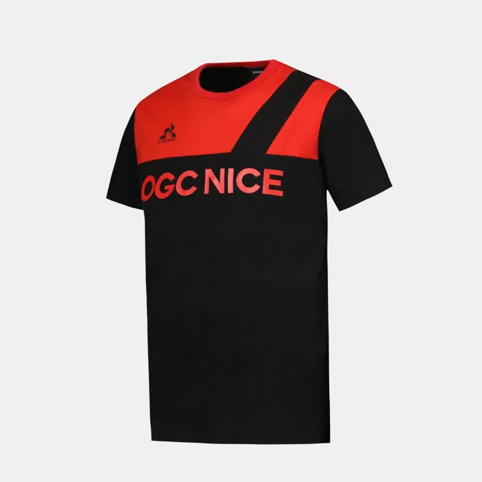 Kids Le Coq Sportif Tshirts OGC Nice TShirt Kids Blackred N
