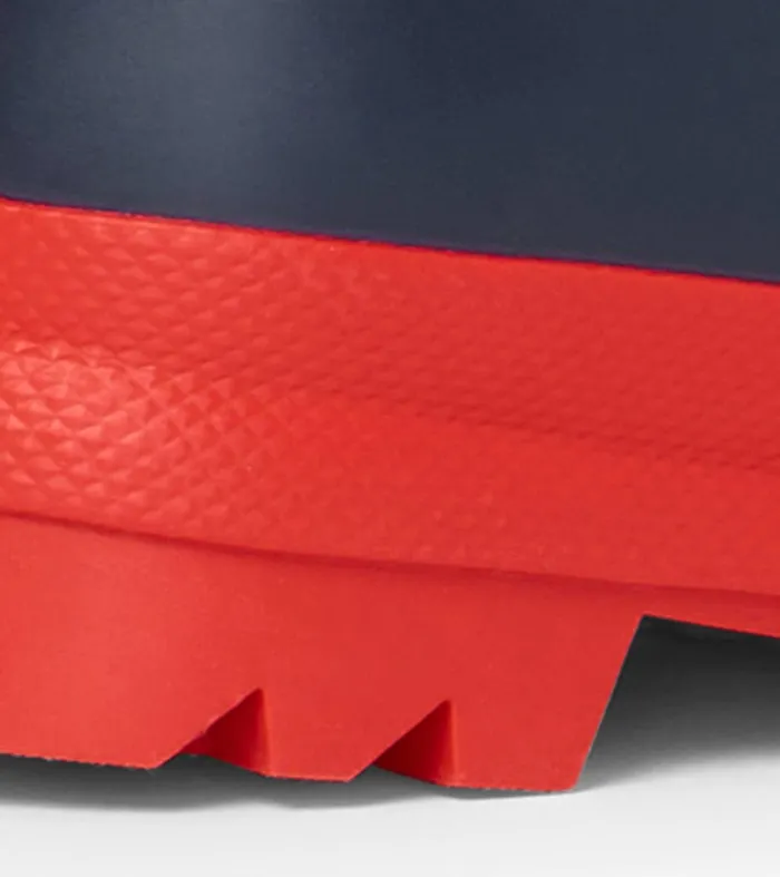 Kids Navy and Red Matte Rain Boots Hatley
