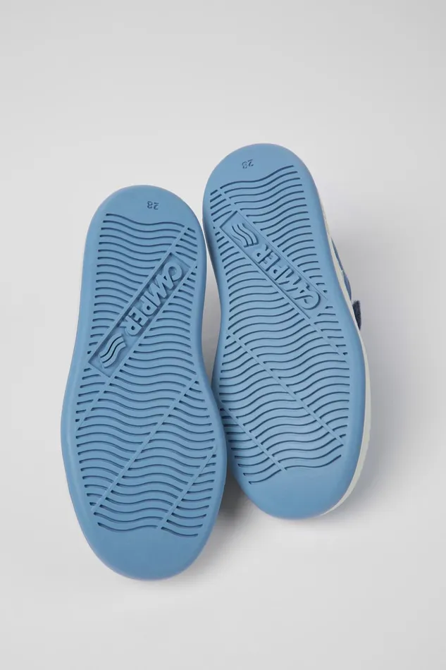 Kids Runner Blue Leather Sneakers For Kids Camper Sneakers Kids Runner Blue Leather Sneakers For Kids Camper Sneakers