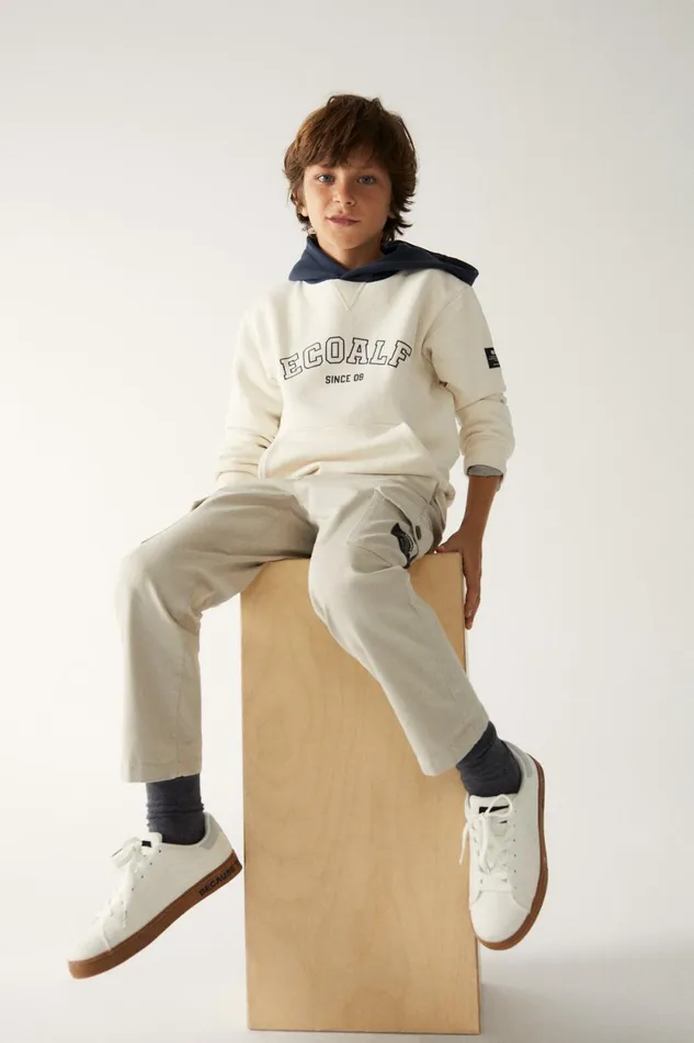 Kids White Chicoboy Sweatshirt Ecoalf Sweatshirts