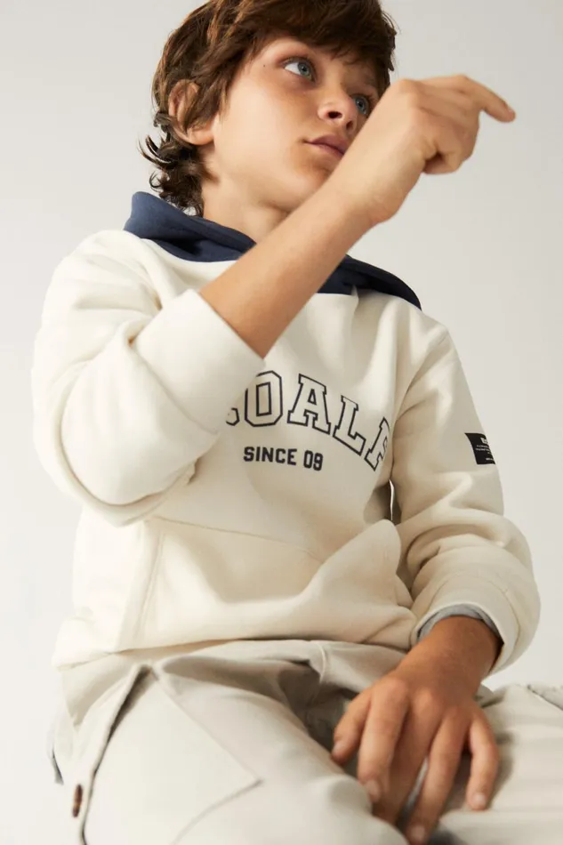 Kids White Chicoboy Sweatshirt Ecoalf Sweatshirts
