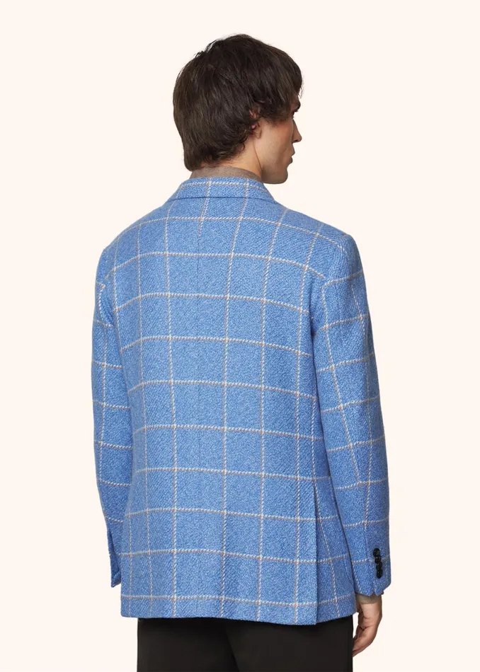 Kiton Jackets CHECKED CASHMERE BLAZER 8211 Men Kiton Jackets CHECKED CASHMERE BLAZER 8211 Men