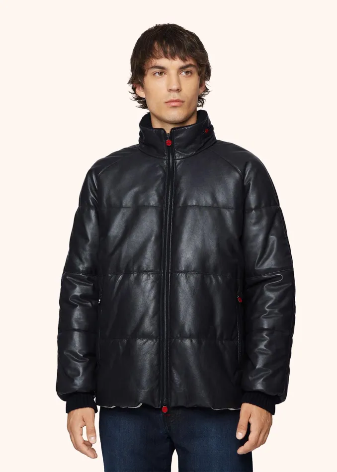 Kiton Outerwear NAPPA LEATHER QUILTED JACKET 8211 Men Kiton Outerwear NAPPA LEATHER QUILTED JACKET 8211 Men