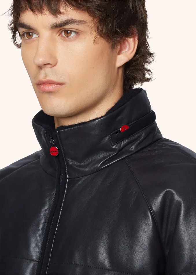 Kiton Outerwear NAPPA LEATHER QUILTED JACKET 8211 Men Kiton Outerwear NAPPA LEATHER QUILTED JACKET 8211 Men