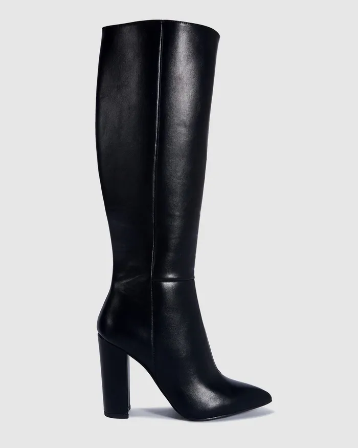 Knee High Boots ODETTE BLACK Long Boots 8211 NOVO Shoes Women