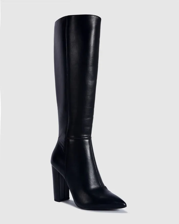 Knee High Boots ODETTE BLACK Long Boots 8211 NOVO Shoes Women