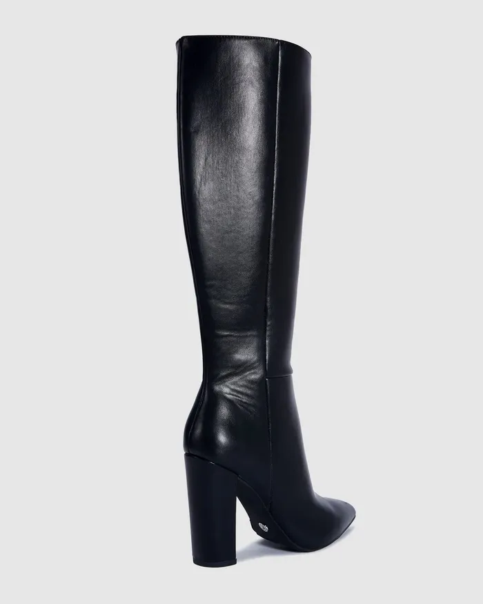 Knee High Boots ODETTE BLACK Long Boots 8211 NOVO Shoes Women