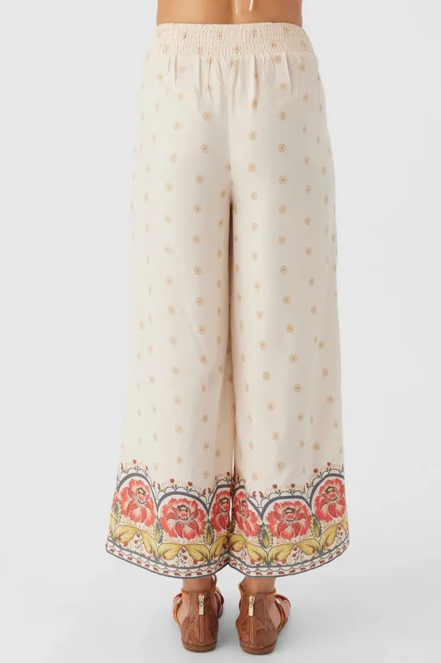 LACEY BORDER PRINT PANTS Mother Of Pearl Women O039NEILL Collections