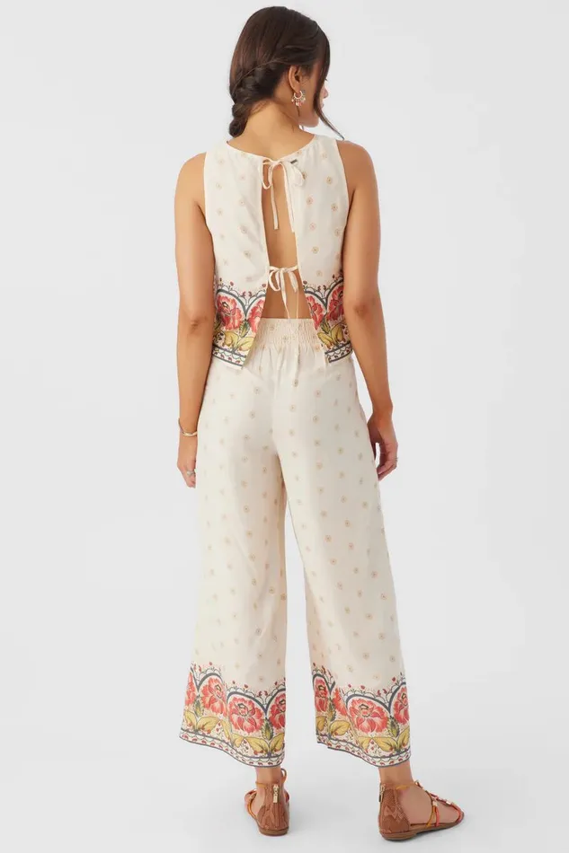 LACEY BORDER PRINT PANTS Mother Of Pearl Women O039NEILL Collections