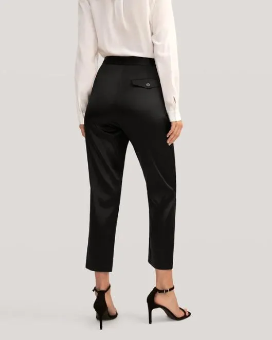 Lilysilk Female Comfort Fit Silk Cigarette Pants US Women Lilysilk Bottoms